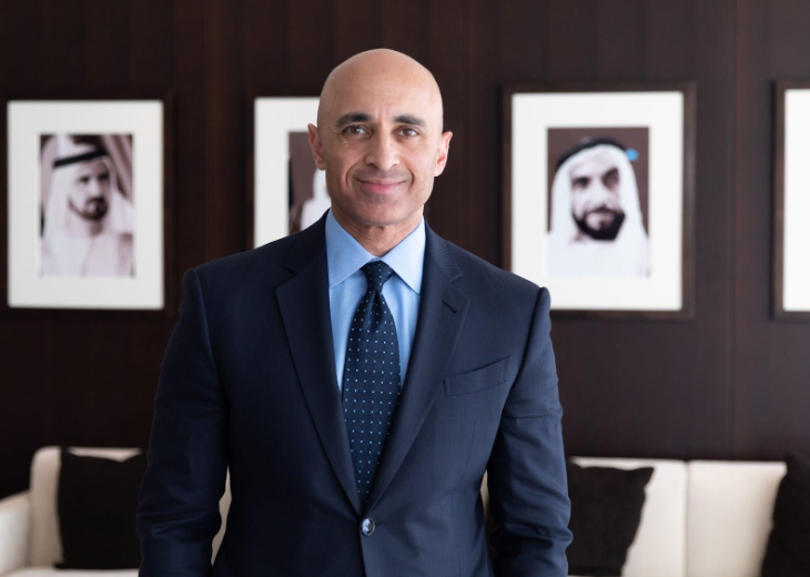 Ambassador Yousef Al Otaiba stands for a photograph at the UAE Embassy in Washington DC