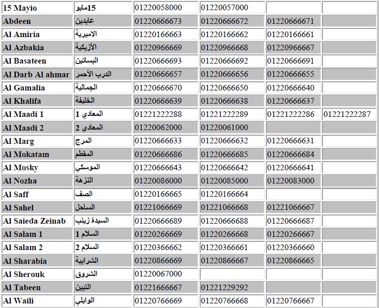 egypt international code number