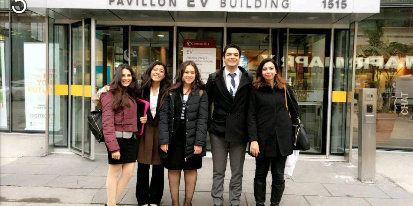 Four AUC undergraduate students competed in the Engineering and Commerce Case Competition 