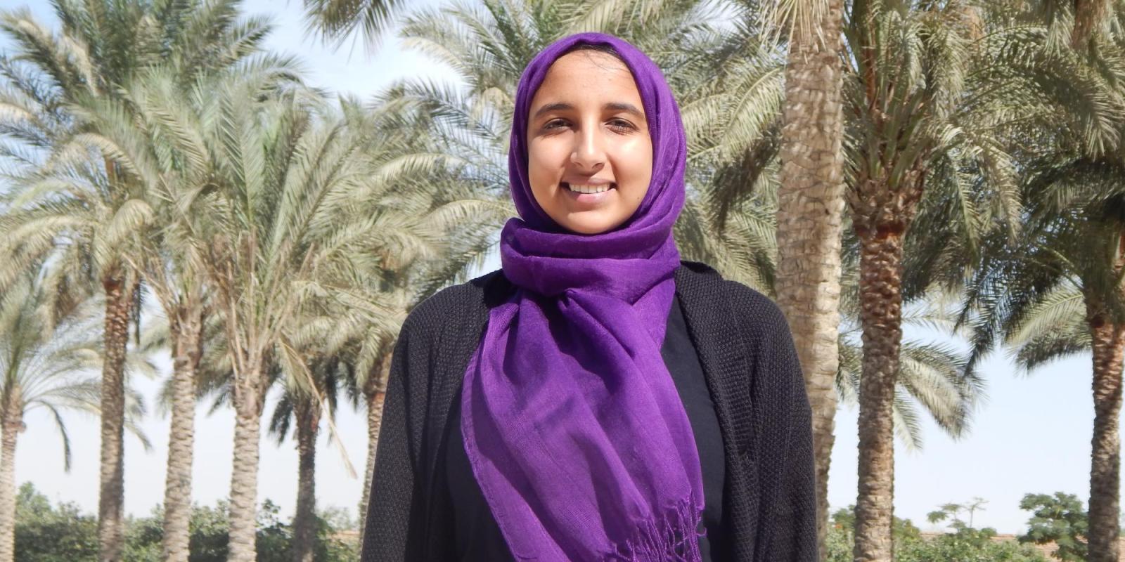 Zeina Mohamed Abdelgamid is a freshman majoring in mechanical engineering and another Al Ghurair STEM Scholar.