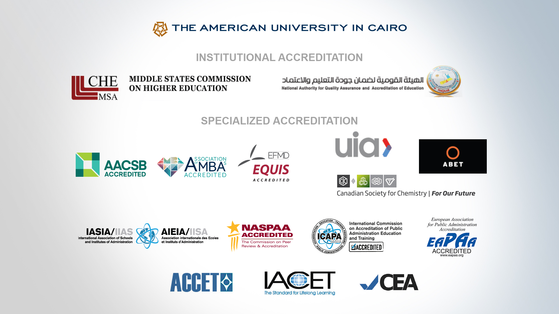 accreditation