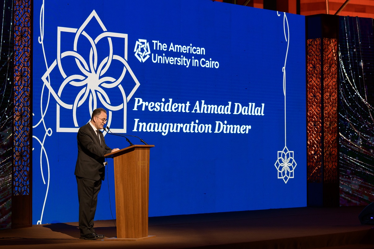 President Ahmad Dallal at his inauguration dinner