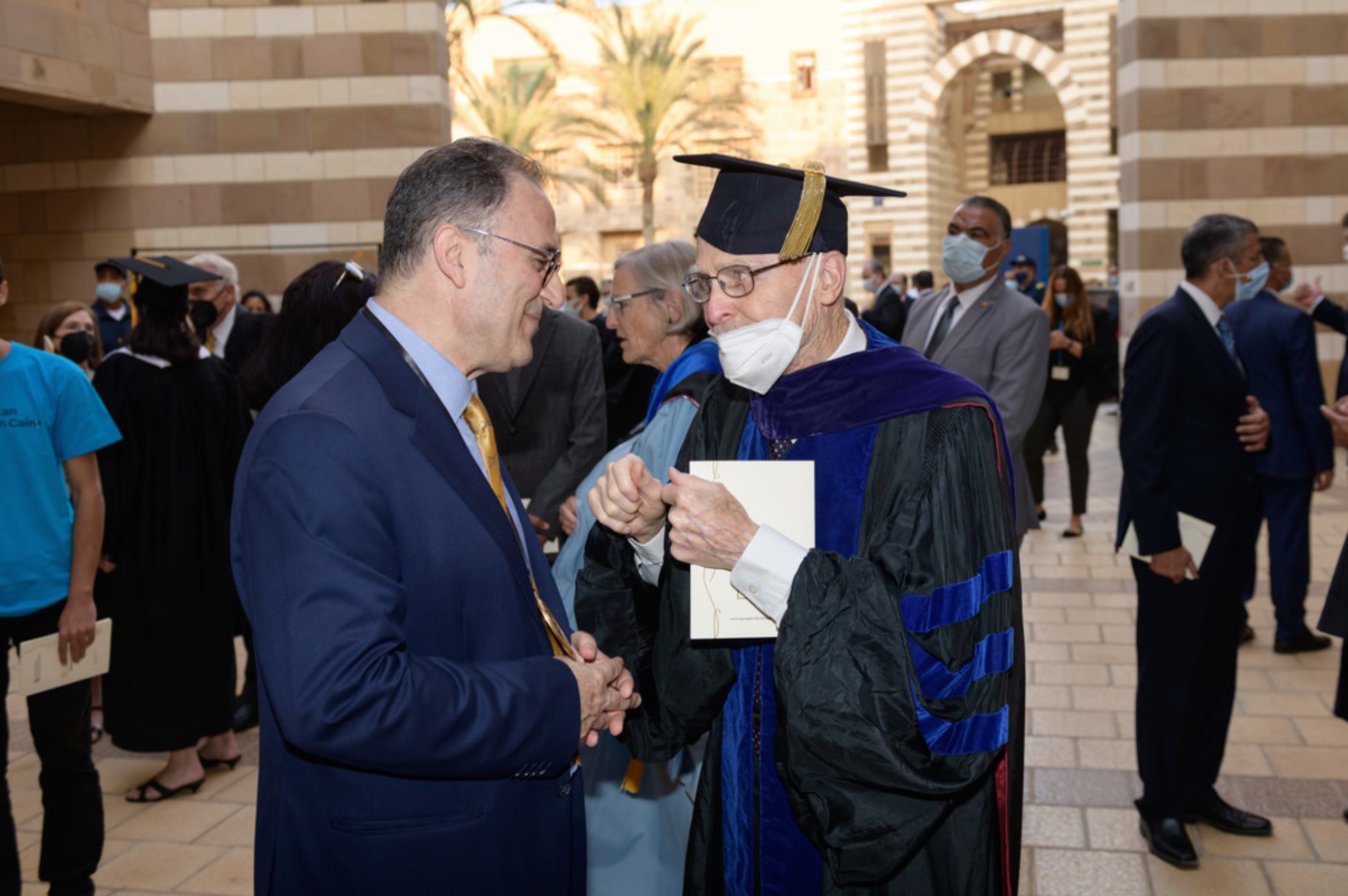 AUC Presidents Ahmad Dallal and Tom Bartlett