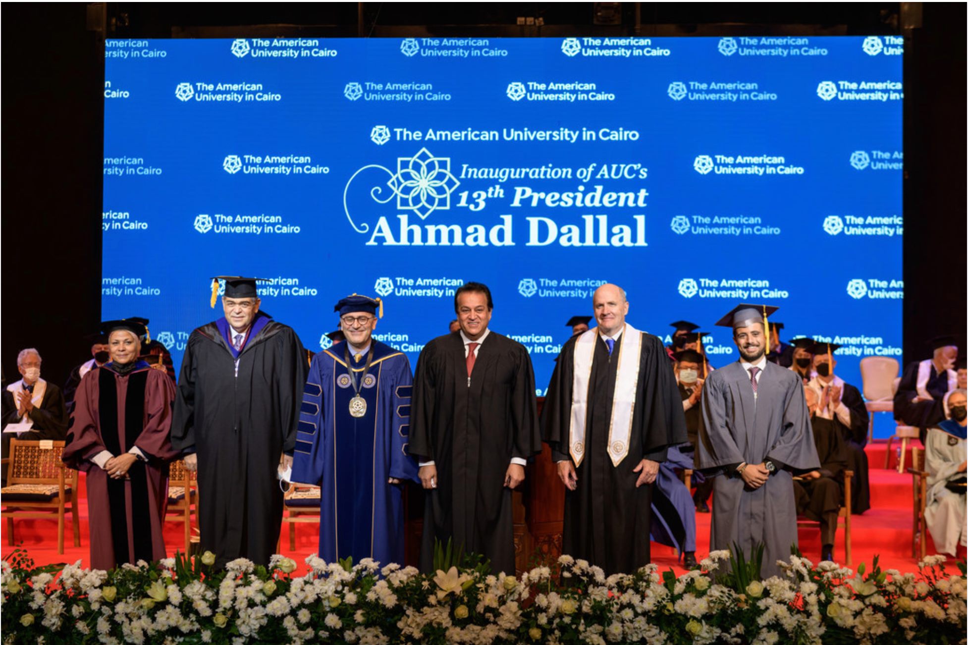 AUC Presidents Ahmad Dallal in his inauguration ceremony