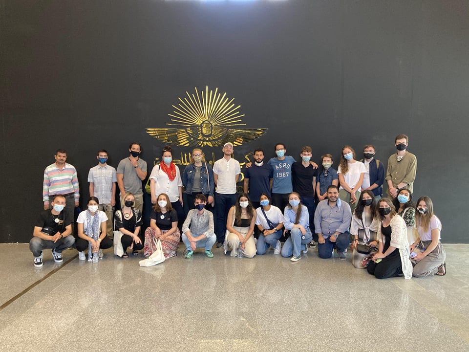 International Students at a museum