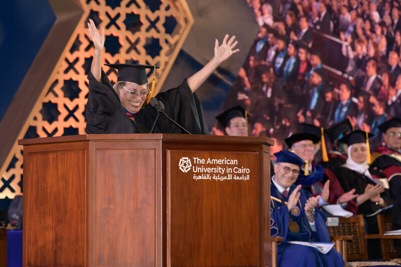 Eve Troutt Powell at Commencement