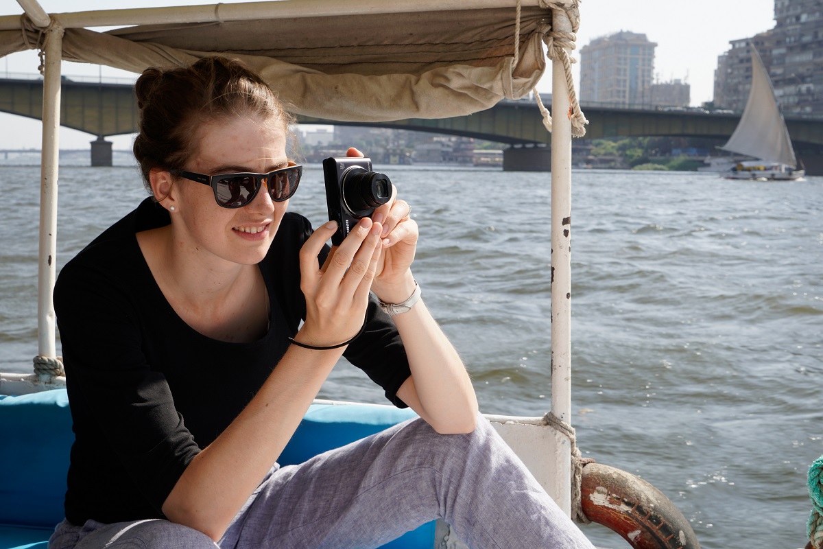 Lady taking photos