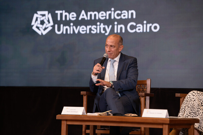 Wael Aboulmagd speaks at AUC COP27 event