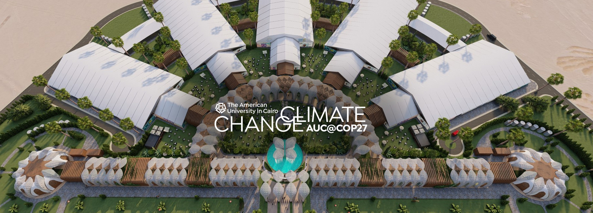 Green zone of COP27 conference at Sharm El Sheikh, Egypt