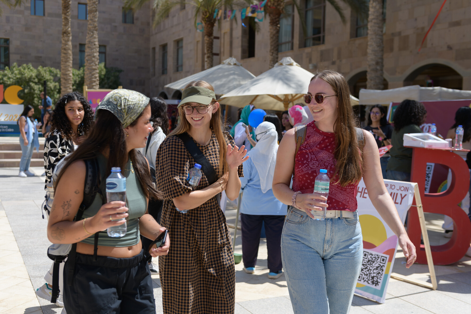 Students on campus