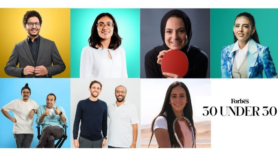 Five men and four women, Forbes 30 under 30