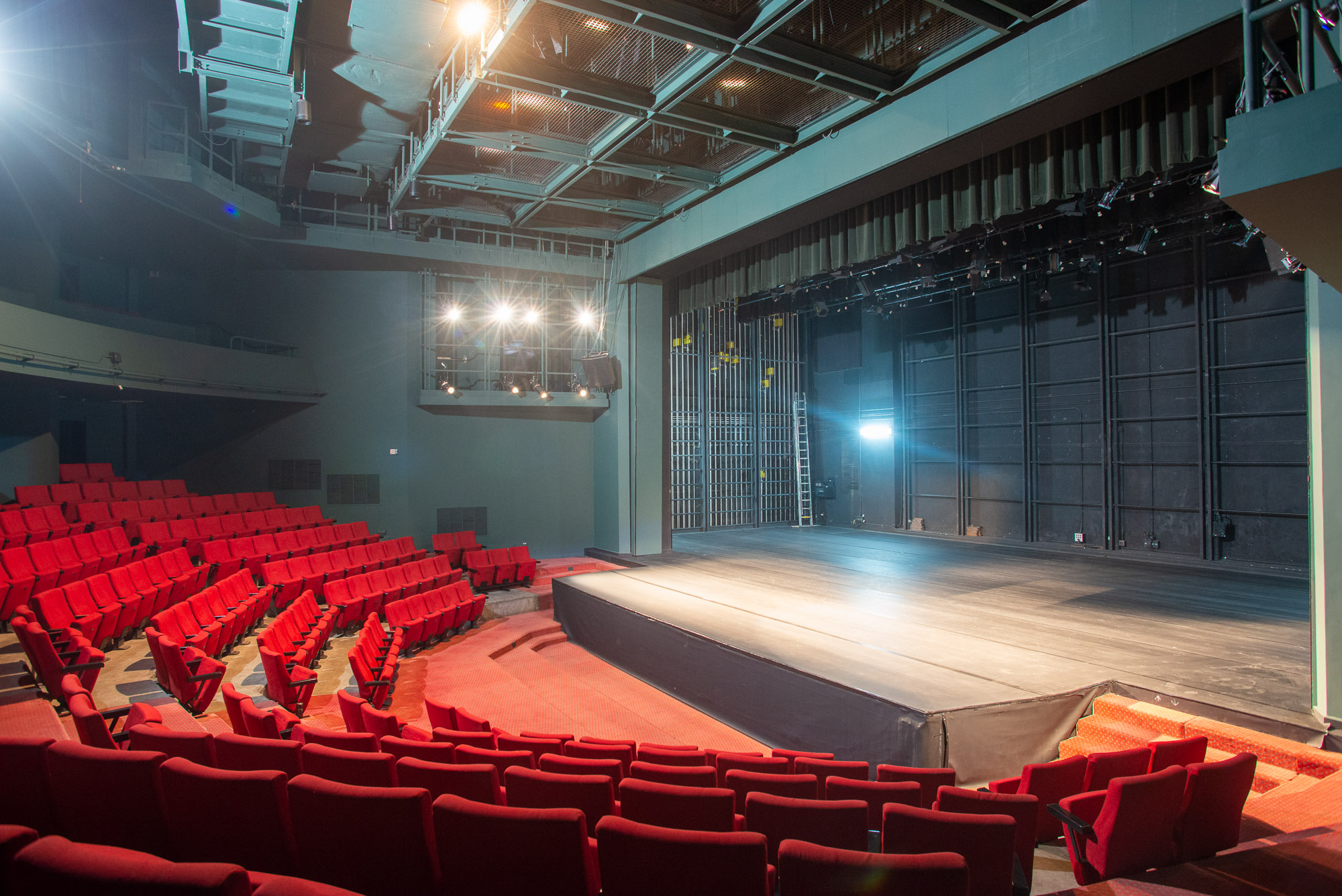 Stage and seats