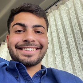 Boy taking a selfie smiling