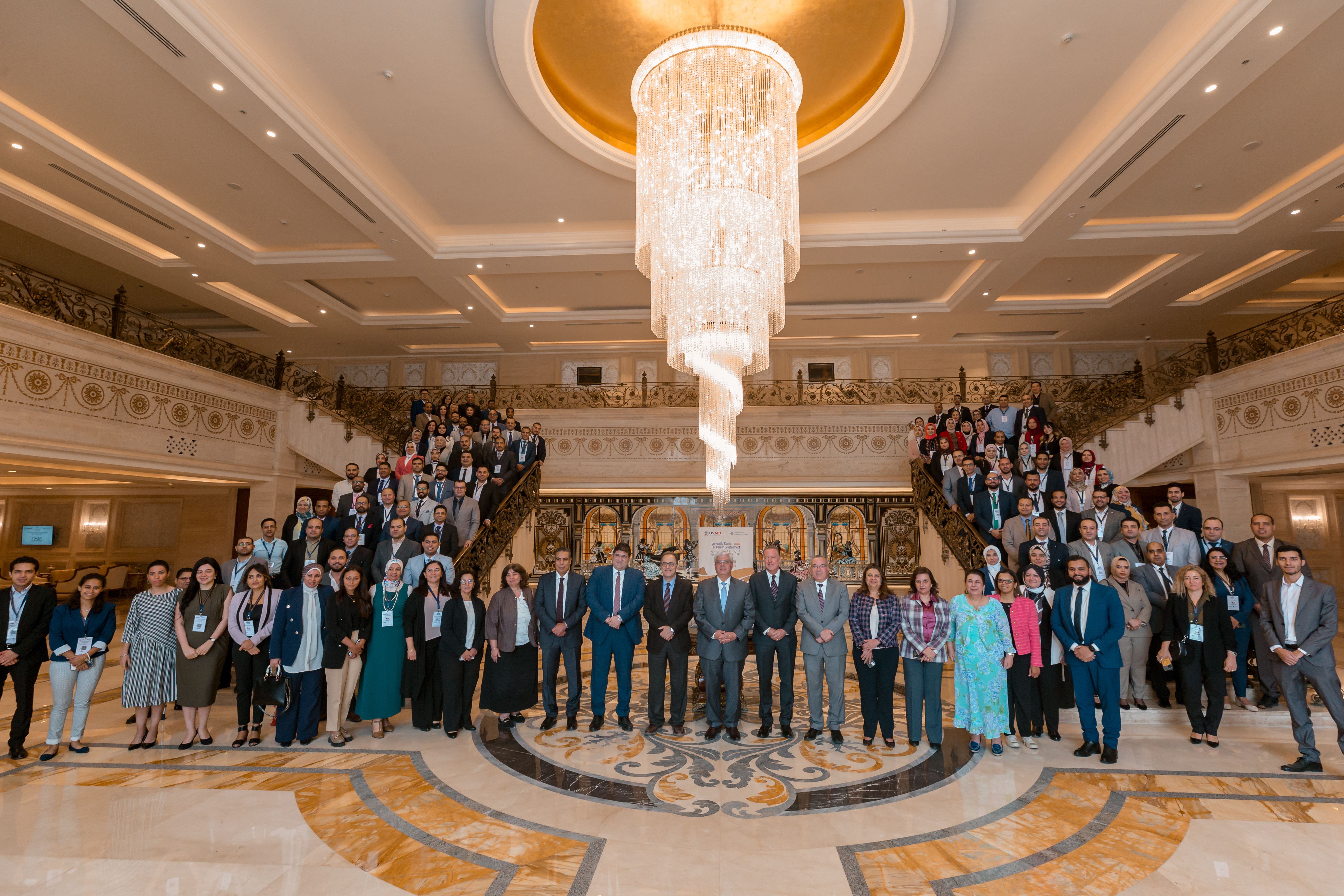 UCCD networking event with large group of people