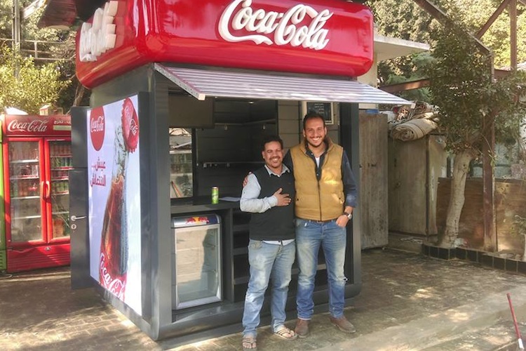 Mahmoud El Shimi, owner of Carnival Victoria kiosk in Maadi, after Tatweer substituted his old kiosk with a new one