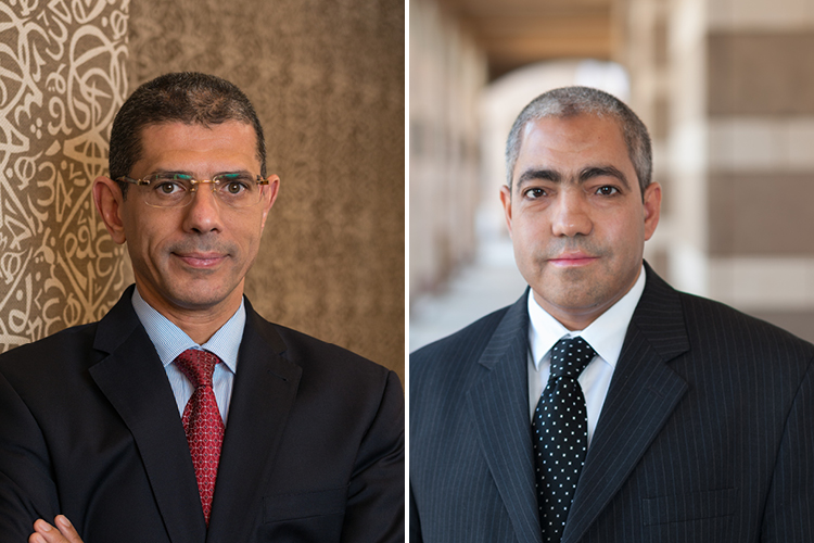 Provost Sherif Sedky and professor Nageh Allam have been awarded the Abdul Hameed Shoman Award for Arab Researchers