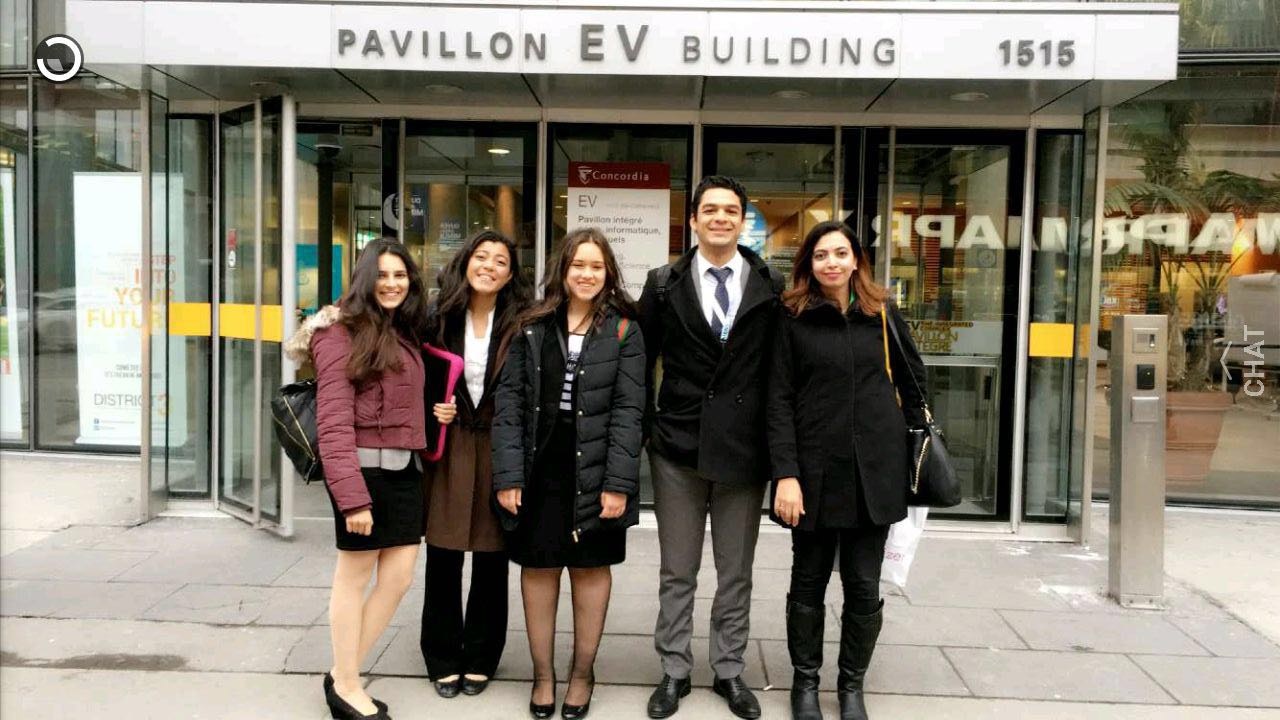 Four AUC undergraduate students competed in the Engineering and Commerce Case Competition 