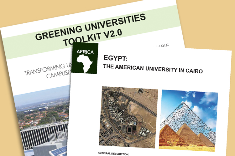 AUC is the only university in the region featured in the UNEP's Greening Universities Toolkit