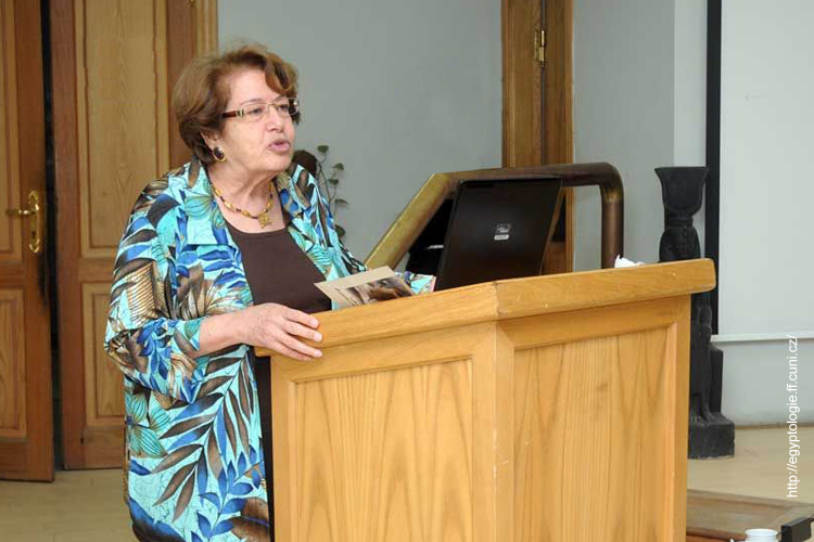 Egyptology Professor Fayza Haikal was recognized for her lifetime contributions to the Egyptology field