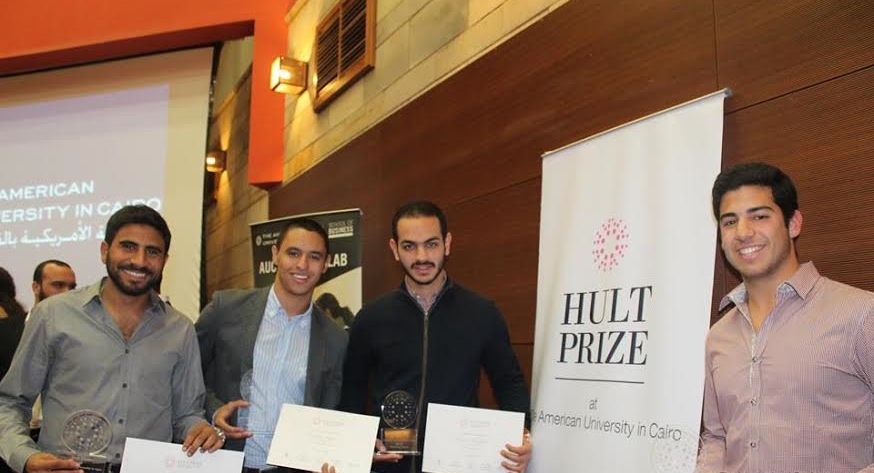 AUC’s winning team Nexu will advance to the regional finals of the Hult Prize Challenge