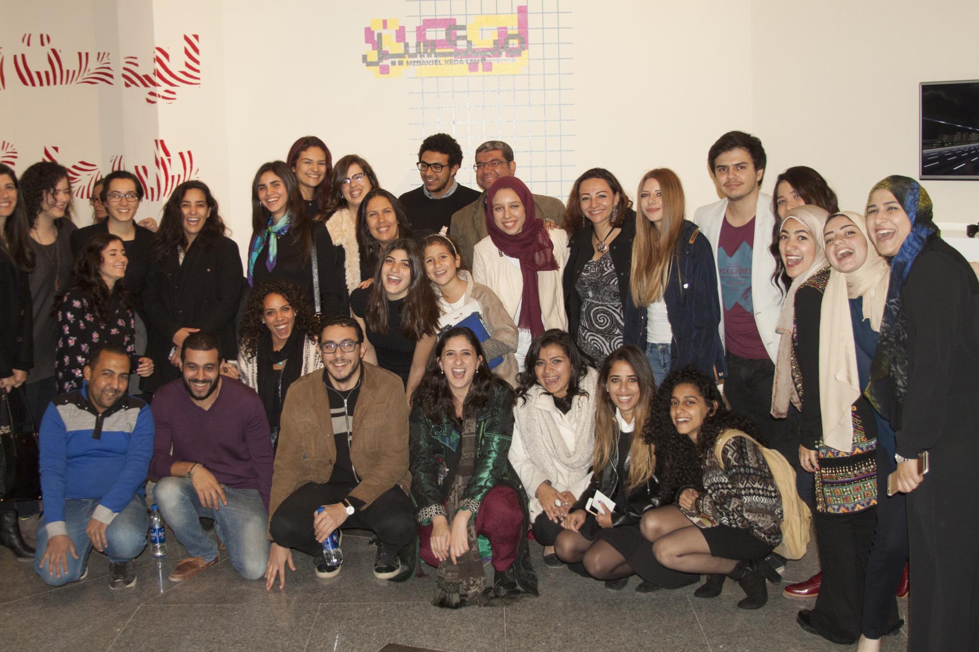 AUC’s first class of graphic design students  