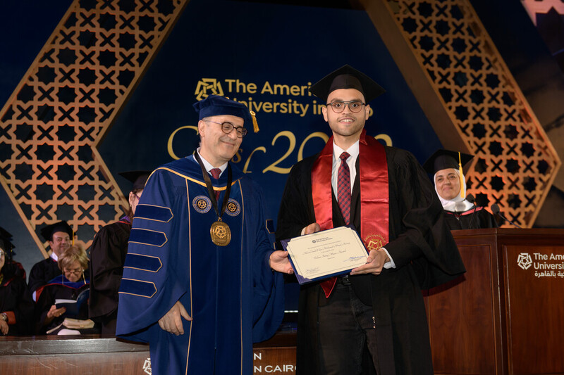 Ahmed Salah Eldin receives award