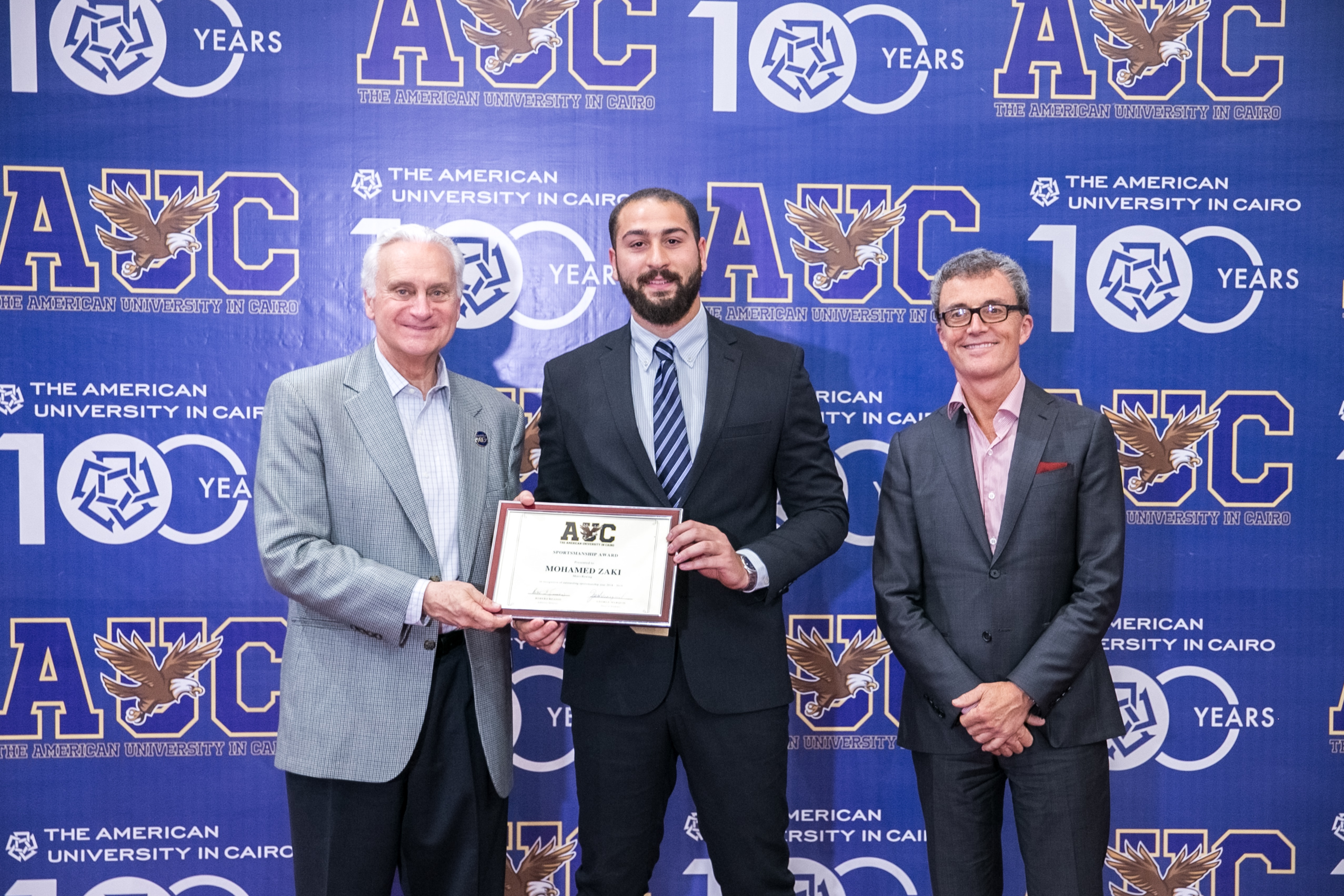 Sportsmanship Award winner Mohamed Zaki
