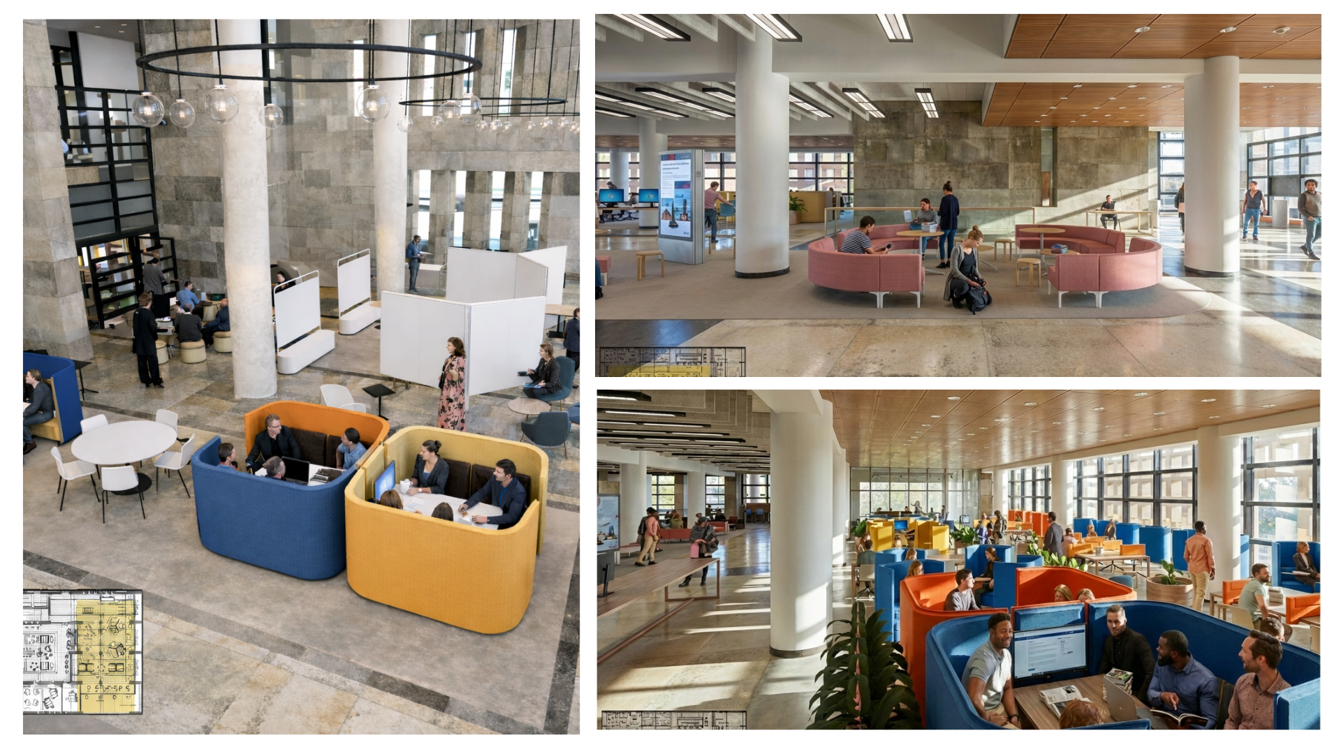 Conceptual image of the library renovations courtesy of Campus Planning Office