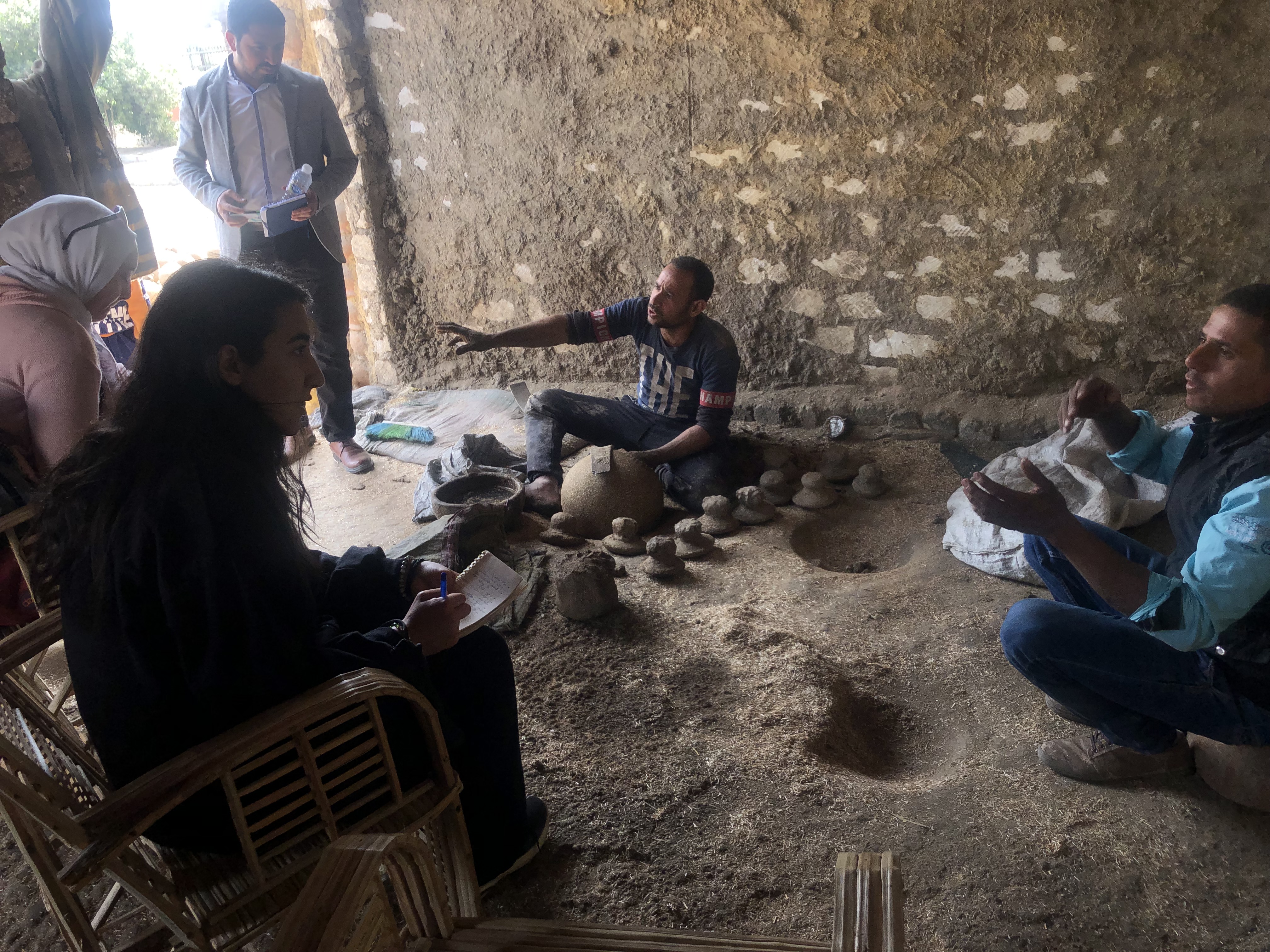 The OULA team conducts research in Fayoum, Egypt