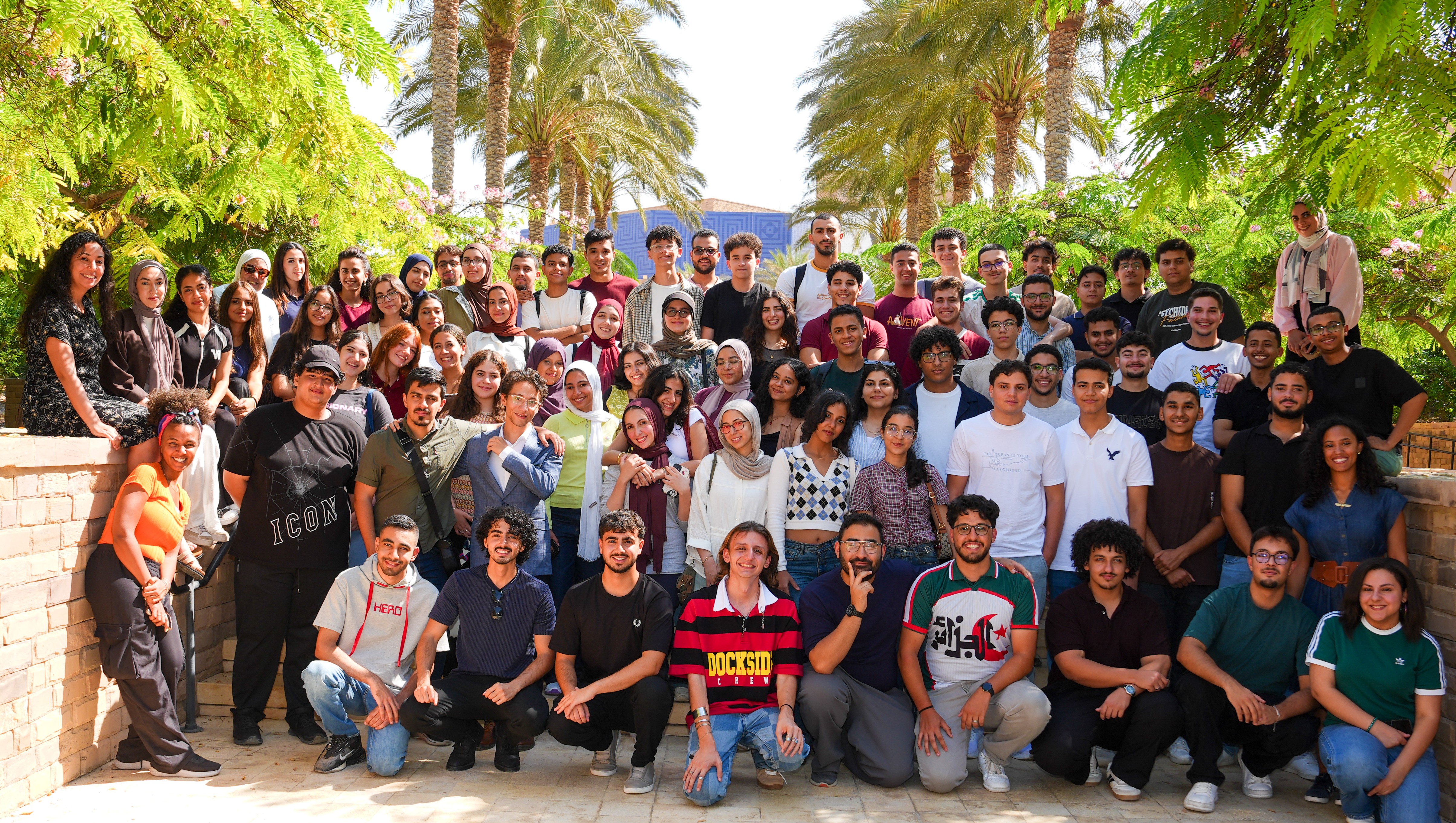 The 55 new TL students pose for a photo