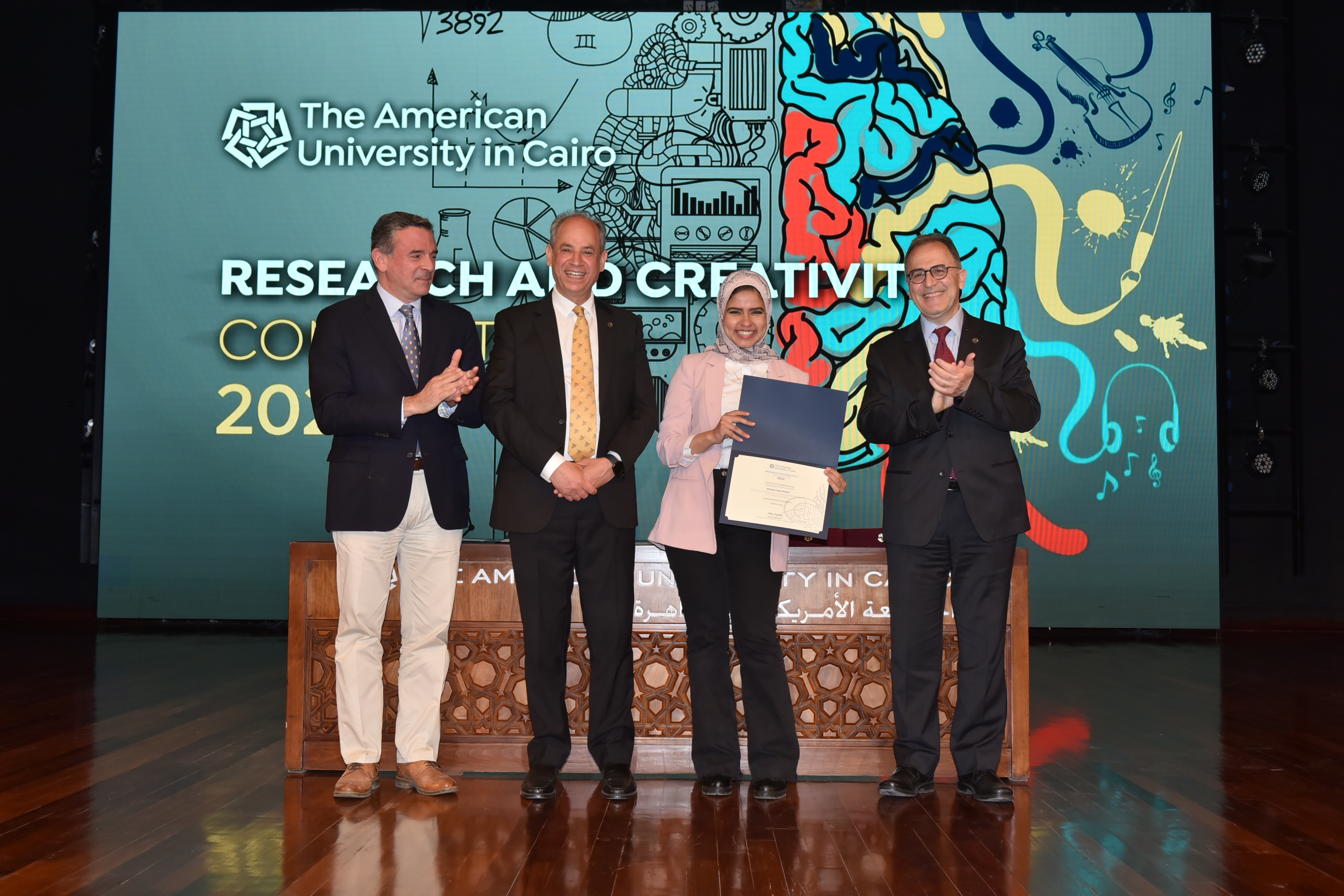 Heikal Accepts First Place Prize at RCC AUC