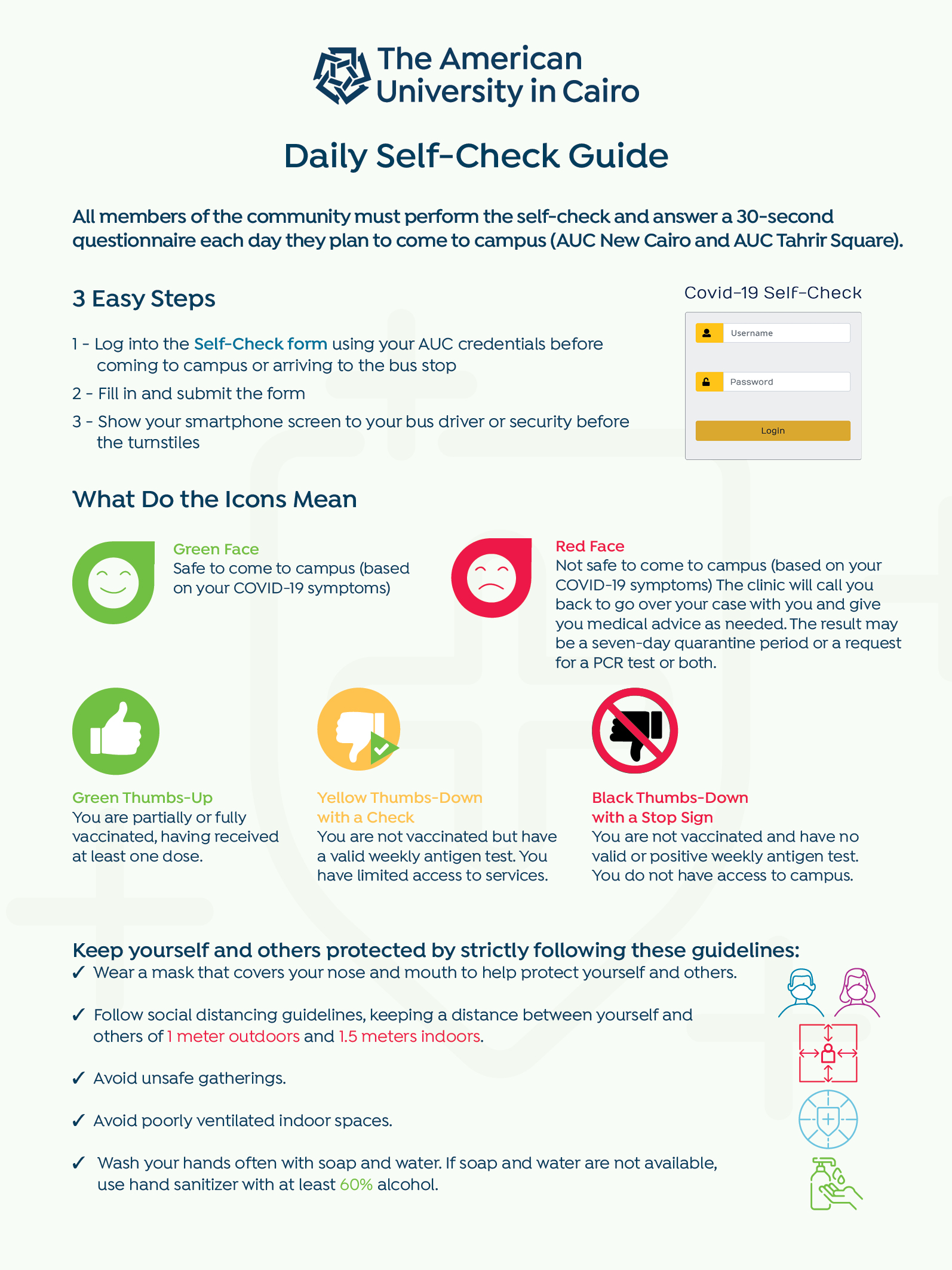 Daily Self Check Guide