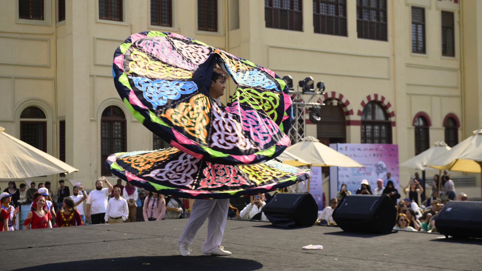 AUC student dances tanoura