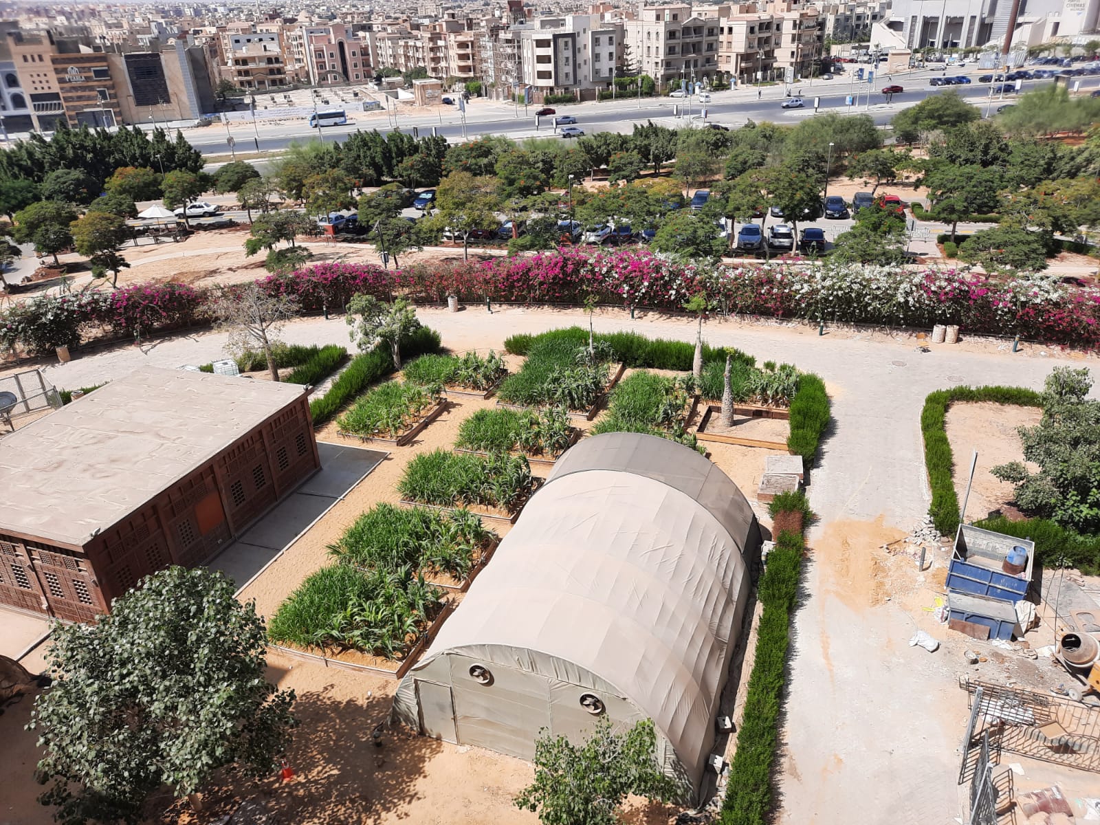 Aerial view of CARES at AUC