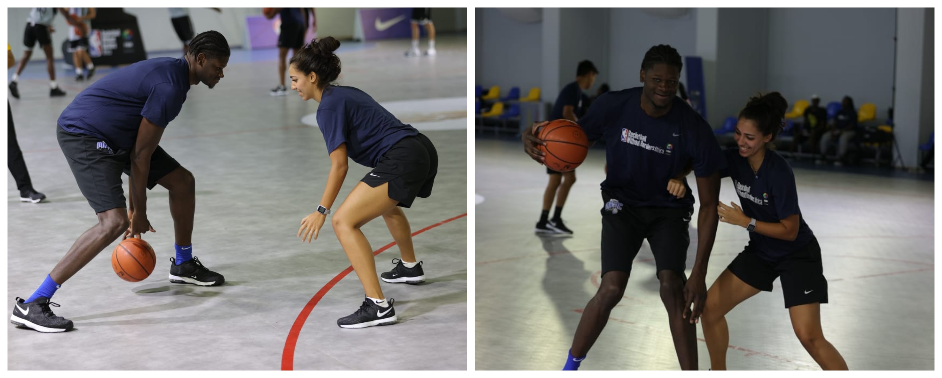 Gasser plays one-on-one with Mo Bamba