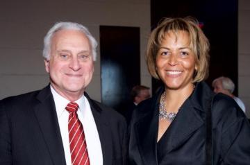 Former President Francis Ricciardone with Lois "Elle" Johnson