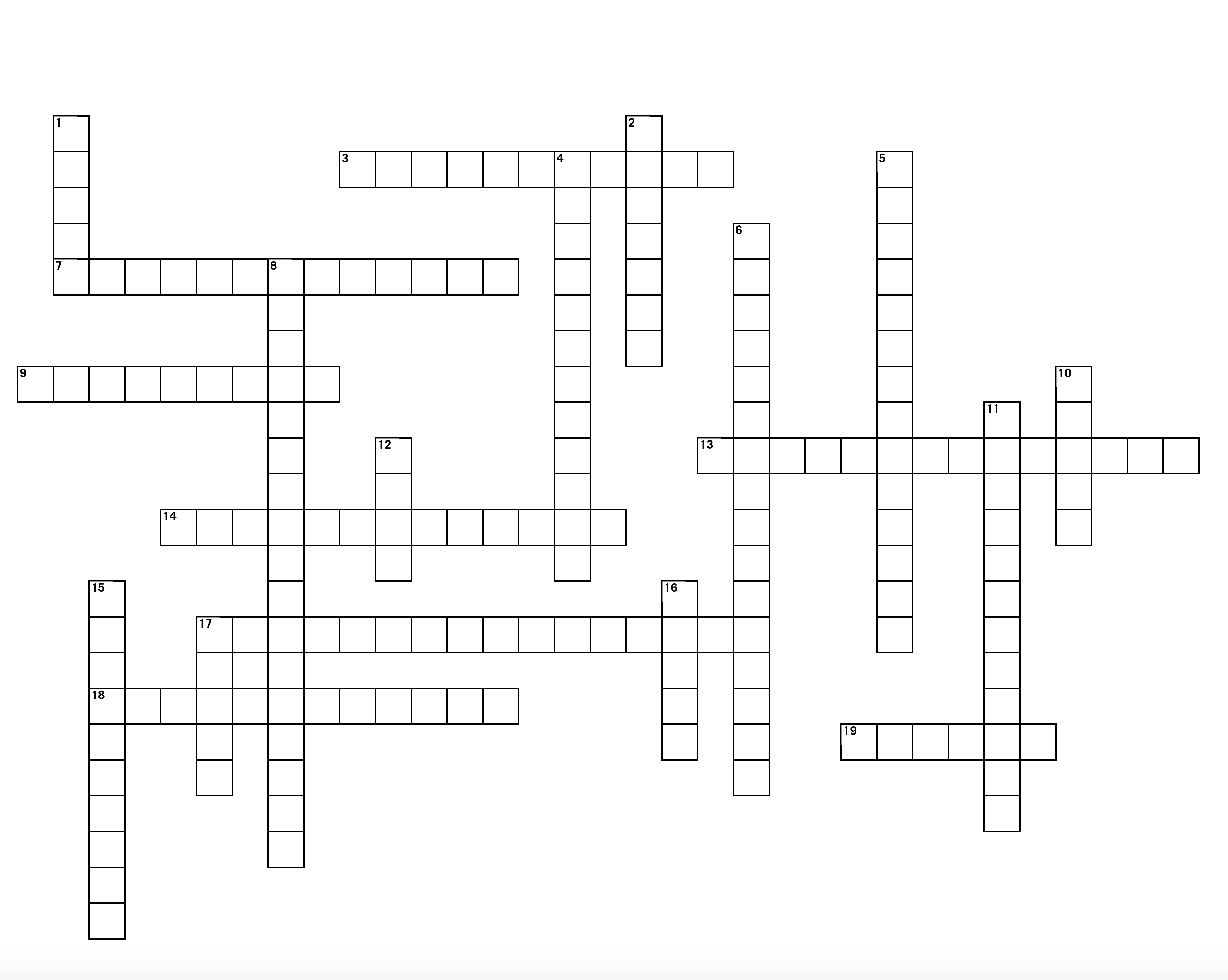 Centennial Crossword Puzzle