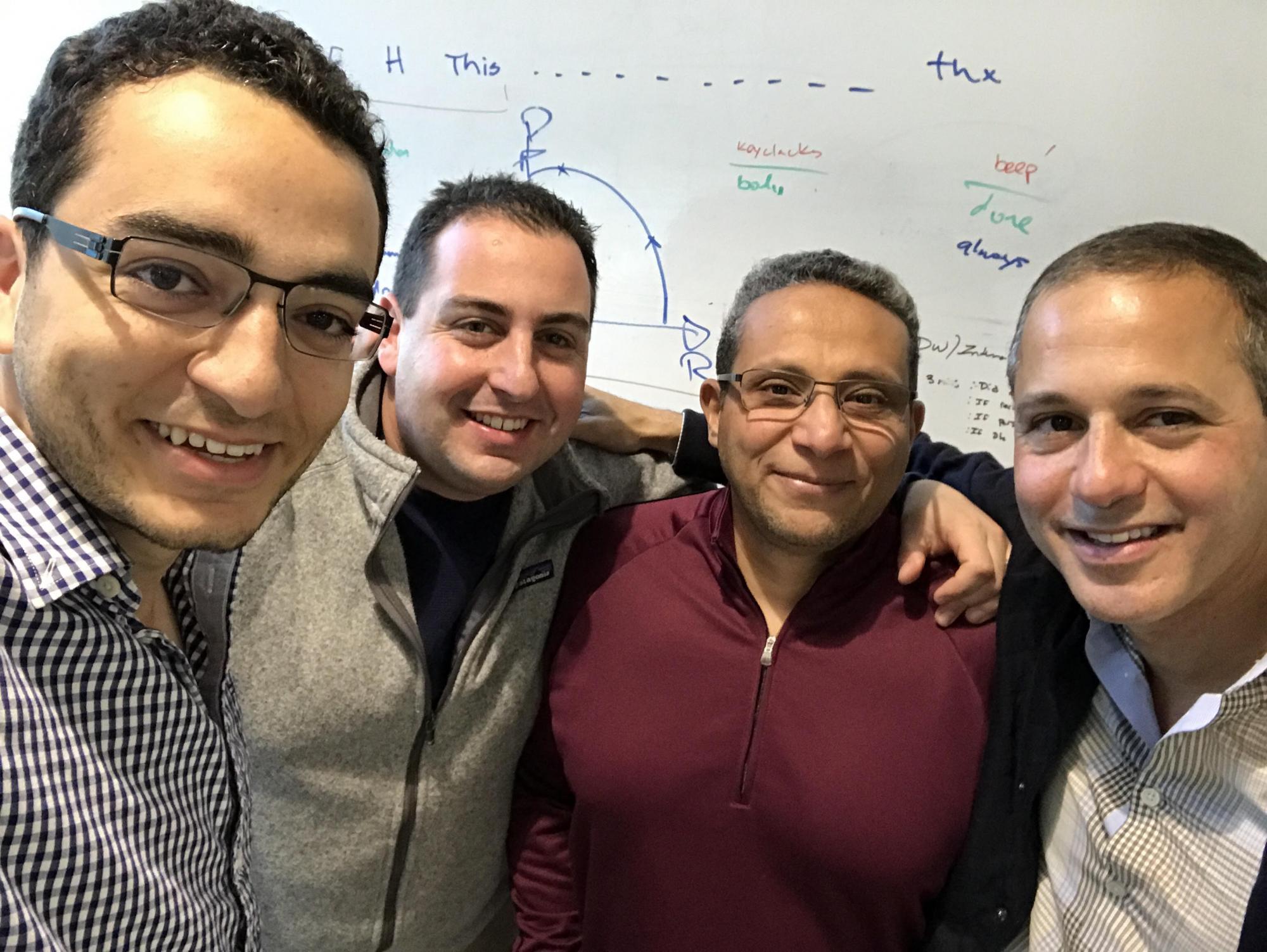 Mohamed El-Geish '07 (left) is a founding member of the Silicon Valley startup, Workfit