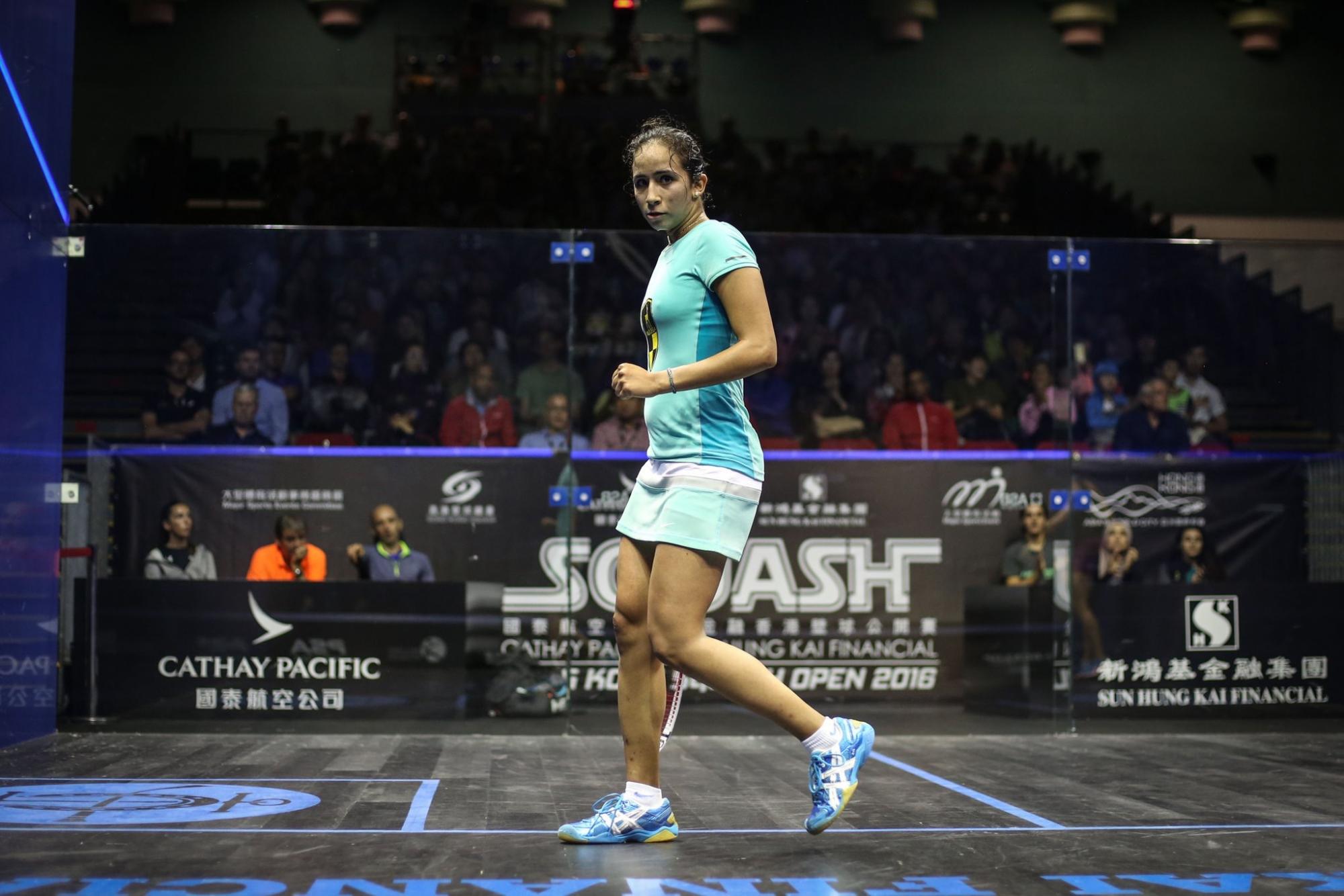 Nouran Gohar at the 2016 Hong Kong Squash Open