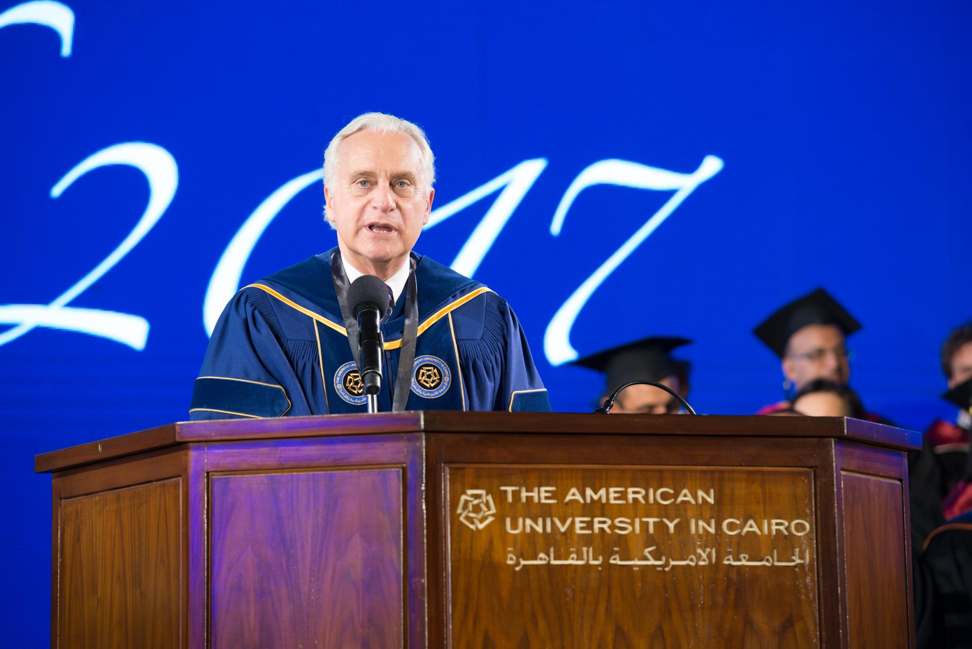 President Francis J. Ricciardone: "We have so much to celebrate today, many people to honor, not least our graduates”