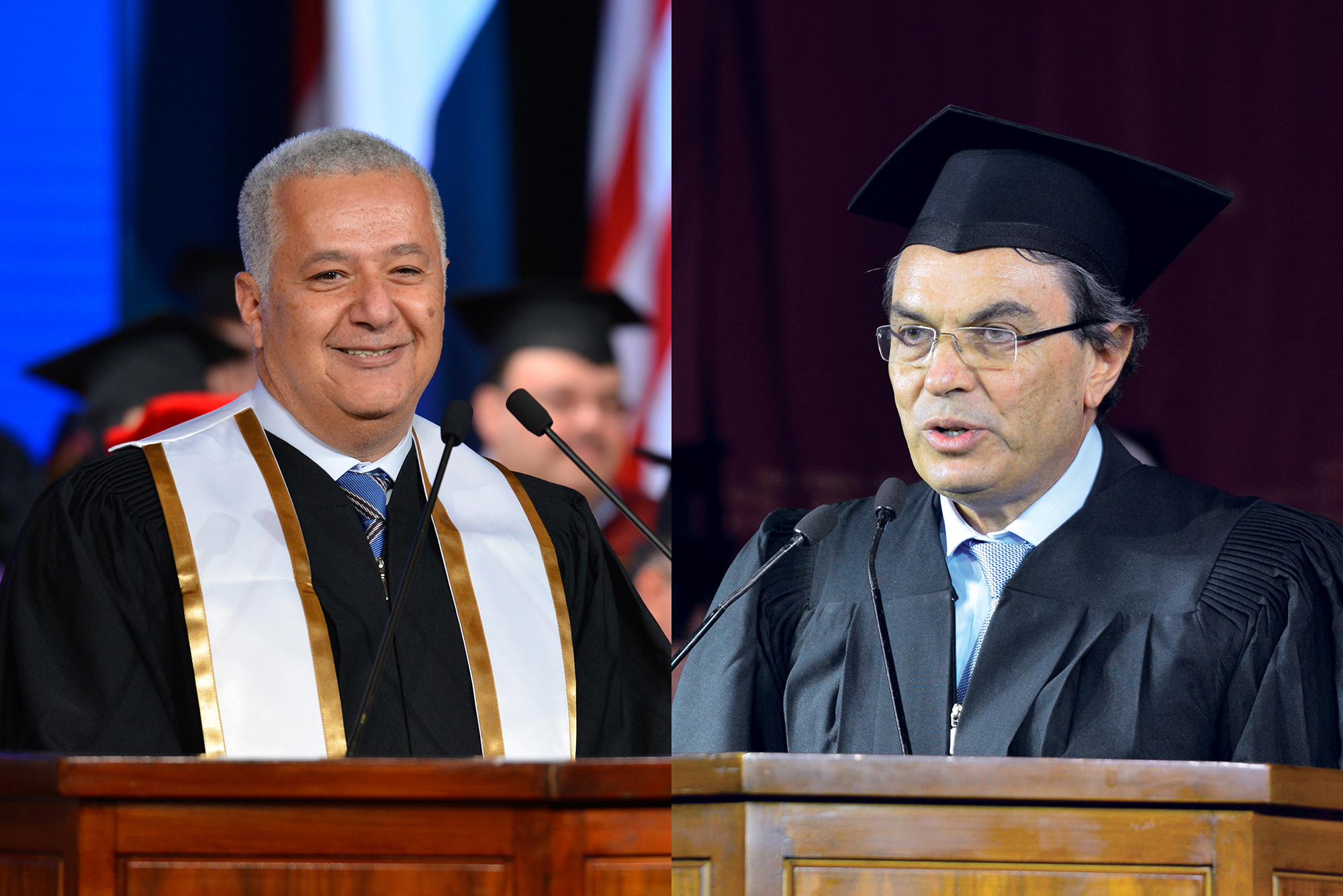 Ali Faramawy and Ayman Asfari were this year's midyear commencement speakers