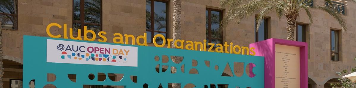 Clubs and organizations booth at open day