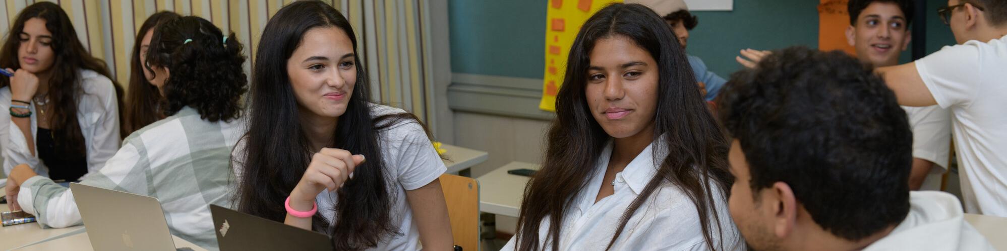 Students in class