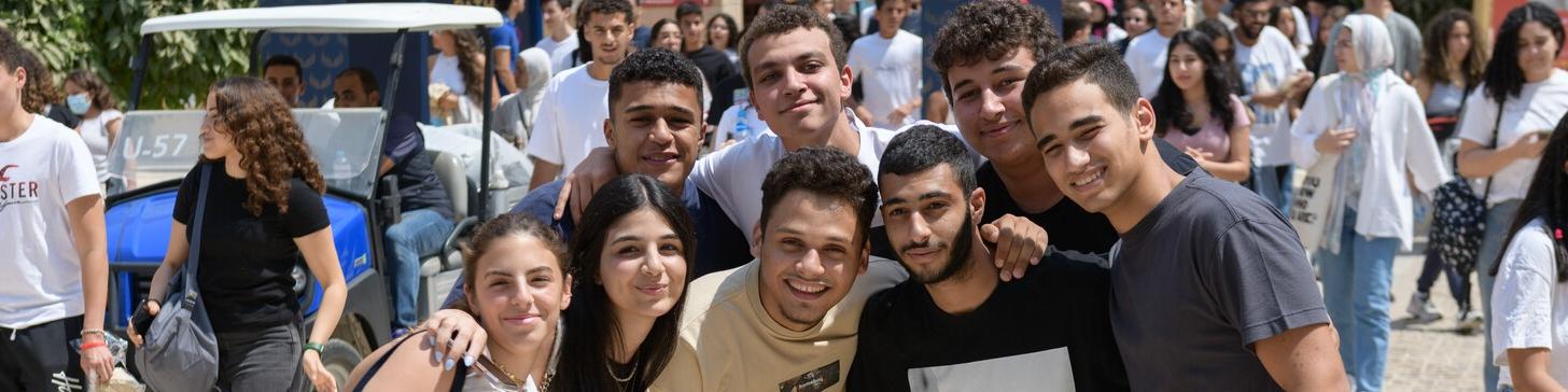 students on campus