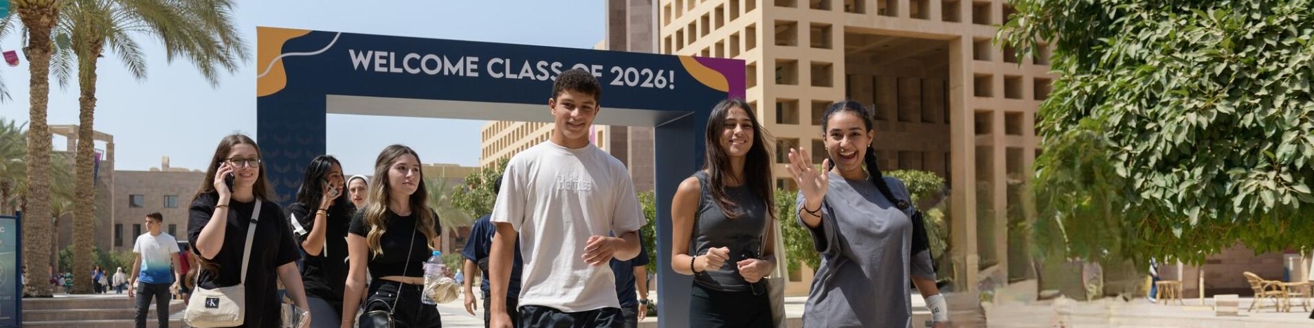 Students on campus