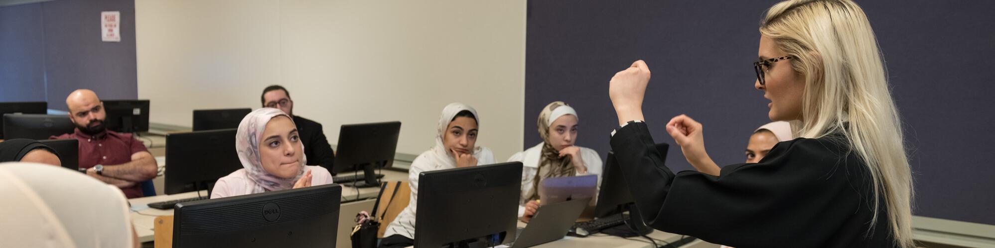 Students in classroom