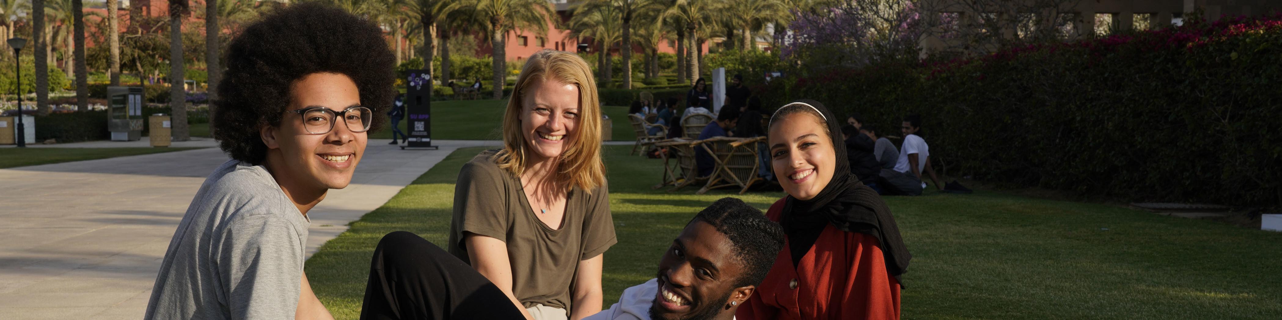 Students on campus
