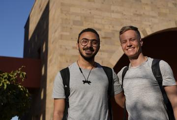 AUC international students on campus