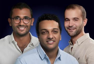 3 smiling men