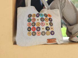 Grey Espresso Capsules Tote bag